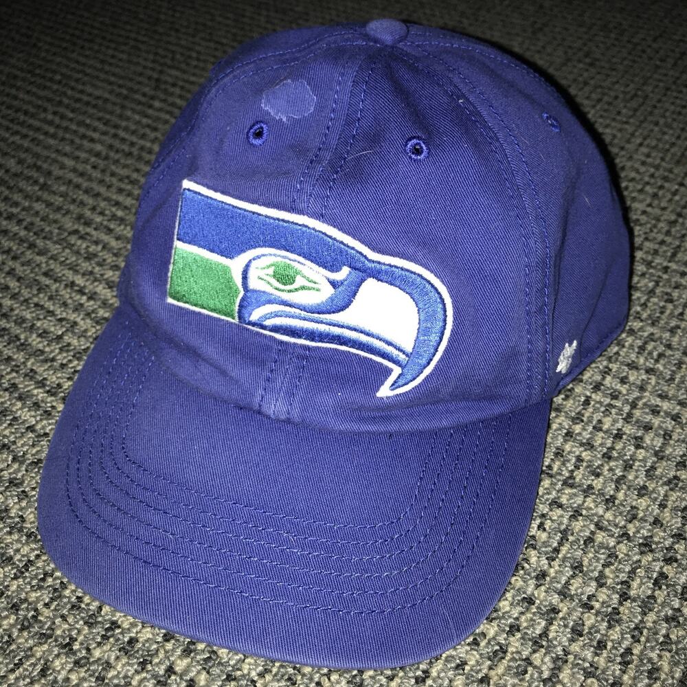 Seattle Seahawks Large Blue Fitted Hat By ‘47